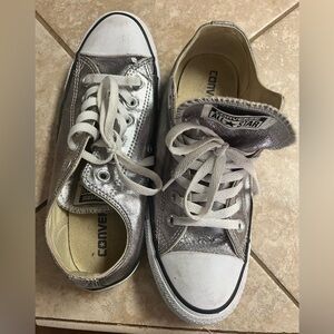 Silver All Star Converse